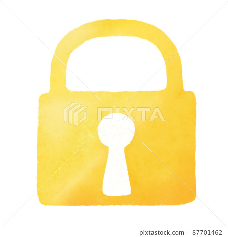 Security white keyhole padlock analog illustration Security white keyhole padlock analog illustration 87701462