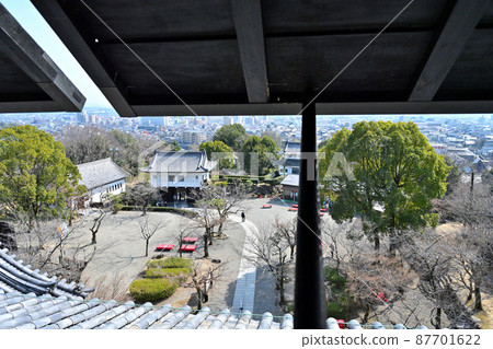 View from the castle tower of the national treasure "Inuyama Castle" View from the castle tower of the national treasure "Inuyama Castle" 87701622