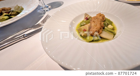 Breaded Meat with Vegetables 87701724