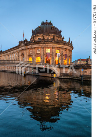 Bode Museum In Berlin River View At Dusk Bode Museum In Berlin River View At Dusk 87702462