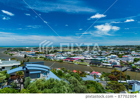 新西蘭旺格努伊小山、杜里山和旺格努伊河的城市景觀 新西蘭旺格努伊小山、杜里山和旺格努伊河的城市景觀 87702804
