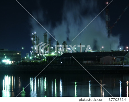 四日市工廠夜景 四日市工廠夜景 87702814