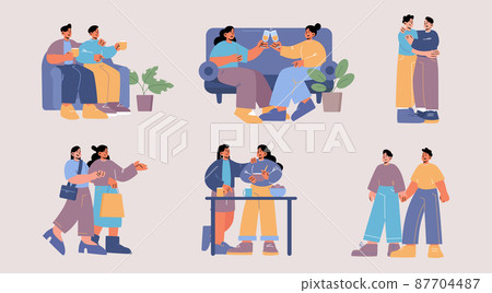 Lgbt couple spare time, gays and lesbian love Lgbt couple spare time, gays and lesbian love 87704487