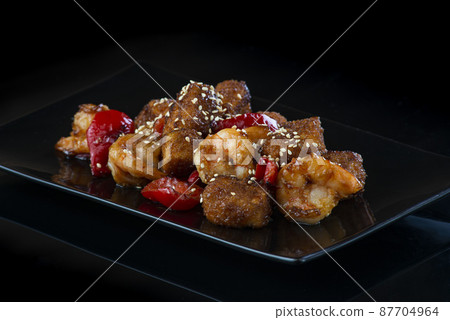 Beautifully decorated catering banquet table with different food snacks and appetizers on corporate, christmas, birthday party event or wedding celebration Beautifully decorated catering banquet table with different food snacks and appetizers on corporate, christmas, birthday party event or wedding celebration 87704964