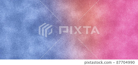 Abstract background of colorful glitter particles) Blue / orange / light blue glossy glitter texture horizontal banner 87704990