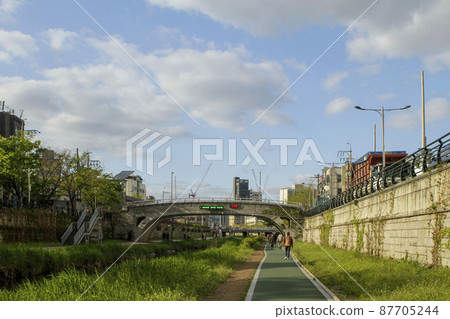 Seongbukcheon Stream Promenade Scenery 87705244