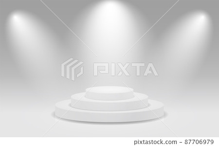 White stage in the spotlight 87706979