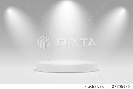 White stage in the spotlight 87706980