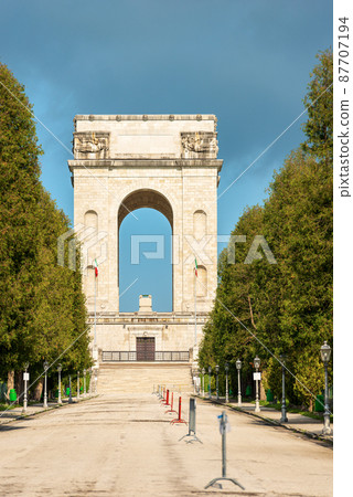 War Memorial of World War I - Monument in Asiago Vicenza Italy War Memorial of World War I - Monument in Asiago Vicenza Italy 87707194
