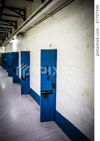 Beechworth Gaol Interior in Victoria Australia 87707846