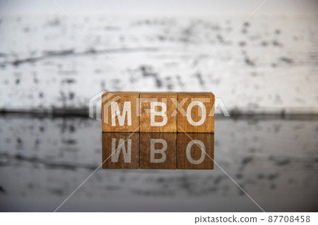 Business image (IT terminology) Block character MBO Business image (IT terminology) Block character MBO 87708458