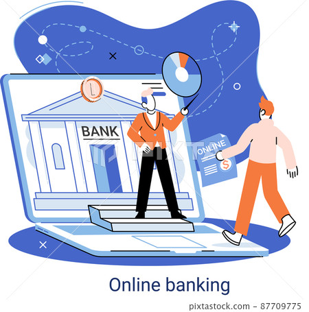 Online banking platform, remote bank service, online transaction system concept for mobile payment Online banking platform, remote bank service, online transaction system concept for mobile payment 87709775