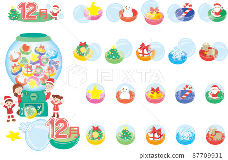 December Gachapon Illustration_Set_Entering People 87709931