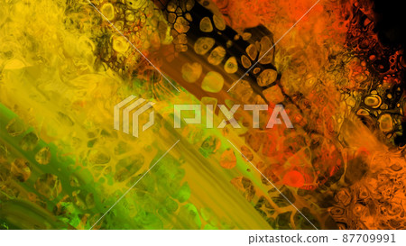 Modern colorful flow background on black. Wave Liquid shape in color banner. Modern colorful flow background on black. Wave Liquid shape in color banner. 87709991