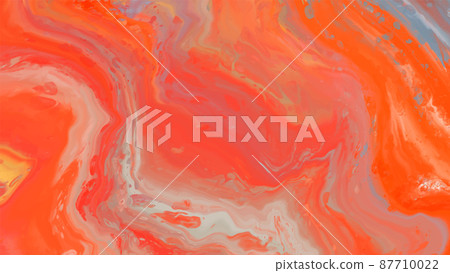 Vector orange banner. Hand drawn abstract paint brush stroke. 87710022