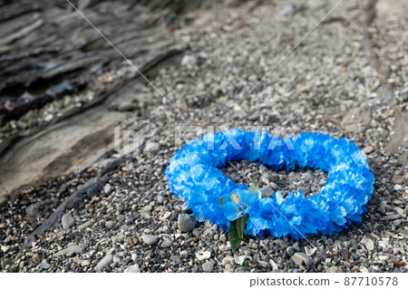 夏威夷花環藍藍花花環海外旅遊阿羅哈戶外旅遊 87710578