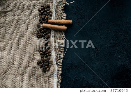 coffee beans and cinnamon coffee beans and cinnamon 87710943