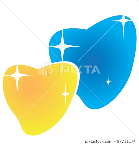 Ukraine flag icon in the shape of heart. Abstract patriotic ukrainian flag with love symbol. Blue and yellow conceptual idea - with Ukraine in his heart. Support for the country during the occupation Ukraine flag icon in the shape of heart. Abstract patriotic ukrainian flag with love symbol. Blue and yellow conceptual idea - with Ukraine in his heart. Support for the country during the occupation 87711174