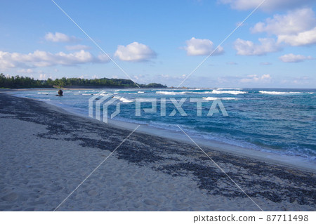 到達奄美大島的浮石福德岡之葉噴發海底火山 87711498