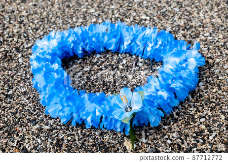 Creative miscellaneous goods Hawaiian lei rock coast handmade 87712772