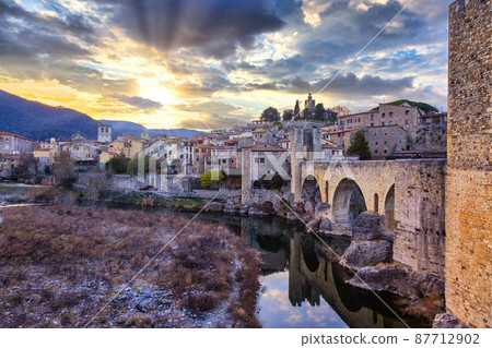 Besalu, medieval village, Catalonia, Spain 87712902