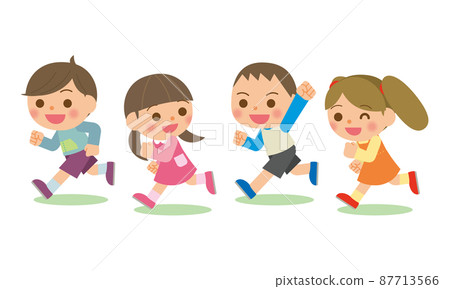 奔跑的孩子 87713566