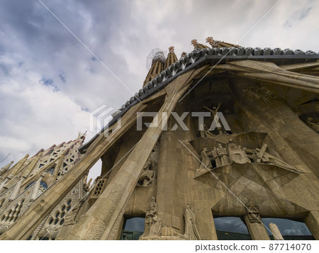 西班牙巴塞羅那Sagrada Familia /SagradaFamília，巴塞羅那 87714070