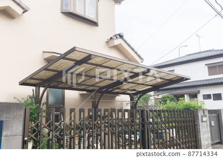 Carport polycarbonate roof residential parking lot 87714334