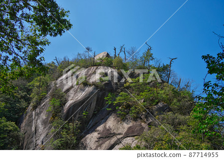 《Shimane Prefecture》 Prefectural Natural Park Demon Tongue Earthquake Scenery [April] 87714955