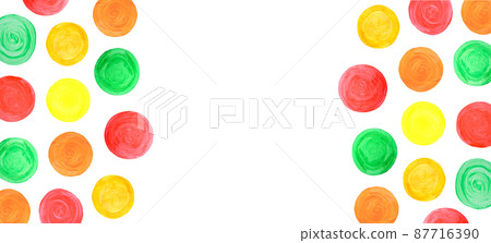 Watercolor circle background. Watercolor abstract circles. 87716390