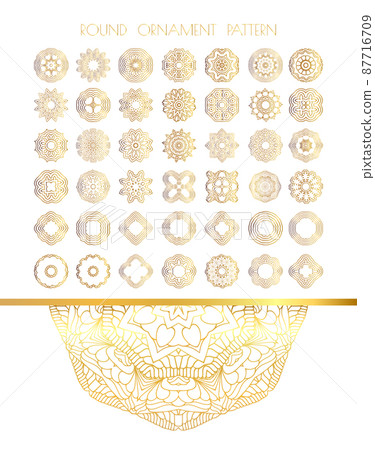 Abstract golden ornament Abstract golden ornament 87716709