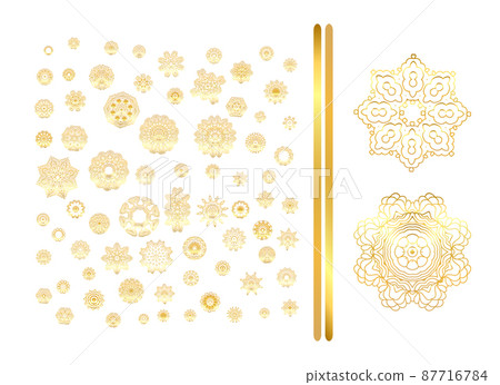 Oriental gold pattern Oriental gold pattern 87716784