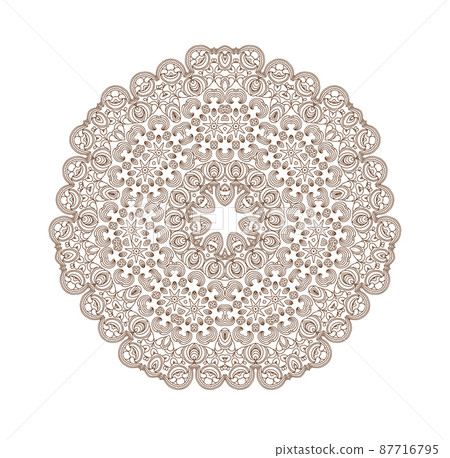 Mandala. Round ornament. 87716795