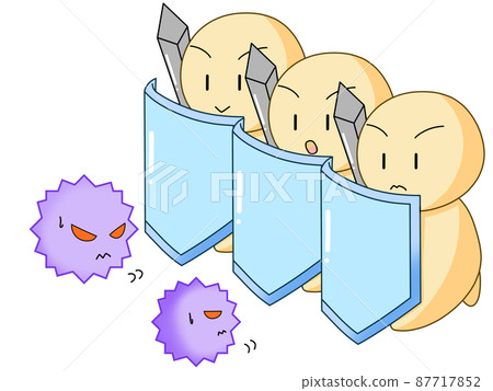 Immune cells and germs_2 87717852