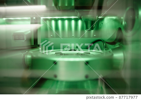 Cad cam milling machine in dental laboratory. Production of high esthetic dental crowns and dentures. 87717977