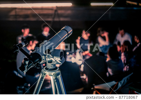 Image of astronomical observation with the astronomical telescope 87718067