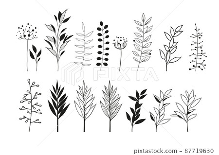 Leaf set spring frame spring spring background Leaf set spring frame spring spring background 87719630