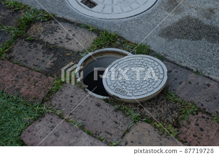 Piping cleaning, sewage cleaning, inspection port 87719728