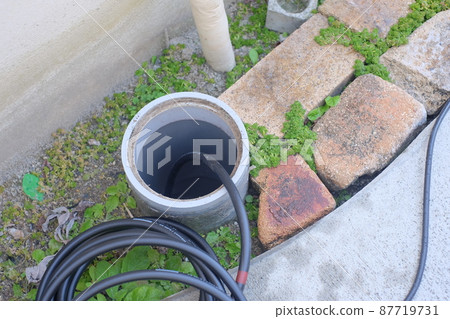 Piping cleaning, sewage cleaning, inspection port 87719731