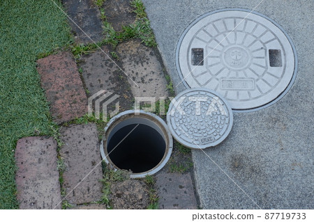 Piping cleaning, sewage cleaning, inspection port 87719733