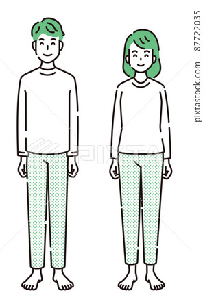 Line art person 87722035