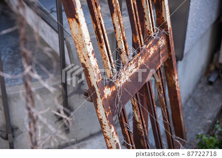 Rusted fence Rust Rusted fence Rust 87722718