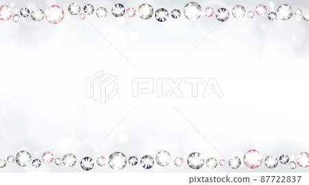 Platinum white background with sparkling diamonds Platinum white background with sparkling diamonds 87722837