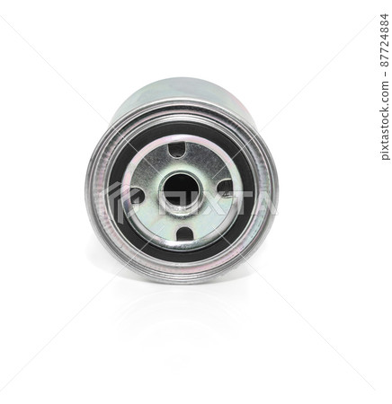 New oil filter engine car on white 87724884