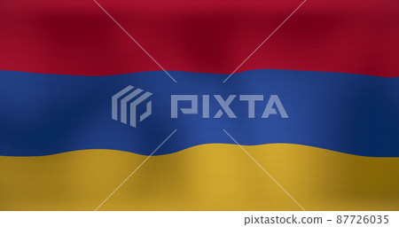Image of waving flag of armenia 87726035