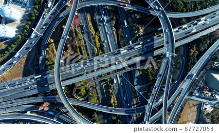 Highway aerial view 87727053