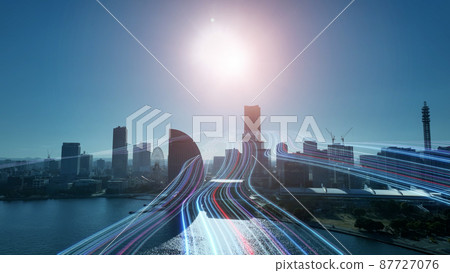 通往未來城市與發展的光之路 87727076