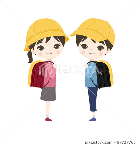 New first grade girls and boys without cherry blossoms New first grade girls and boys without cherry blossoms 87727765