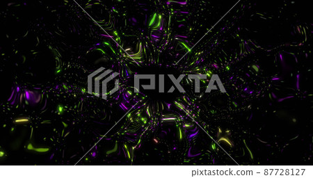 Image of black background with moving and blurred shapes 87728127