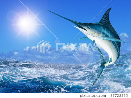 粗浪和馬林魚臥式 87728353